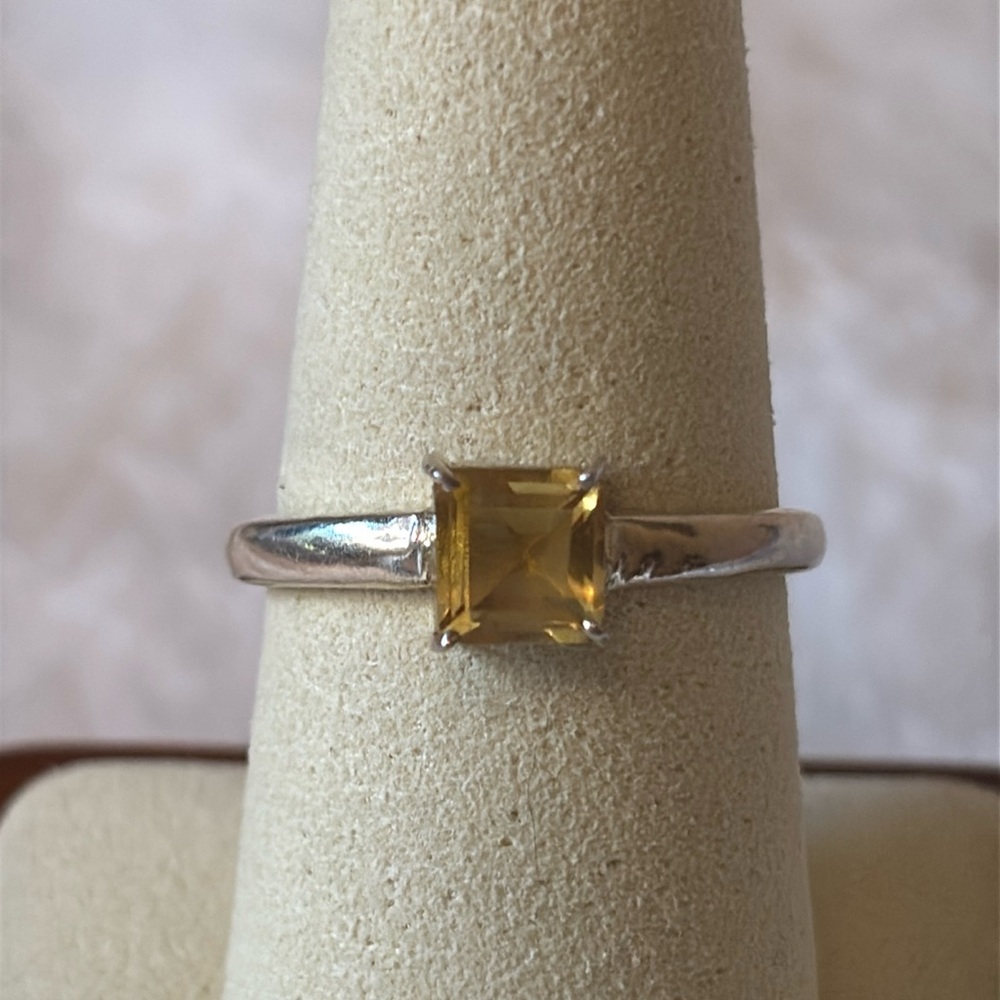 💛 NEW Natural Citrine 925 Sterling Silver Ring